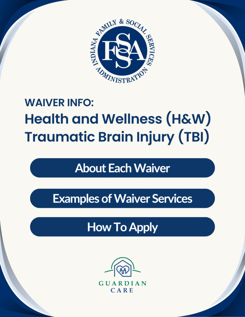 FSSA Indiana Health & Wellness Waiver and Traumatic Brain Injury Waiver info