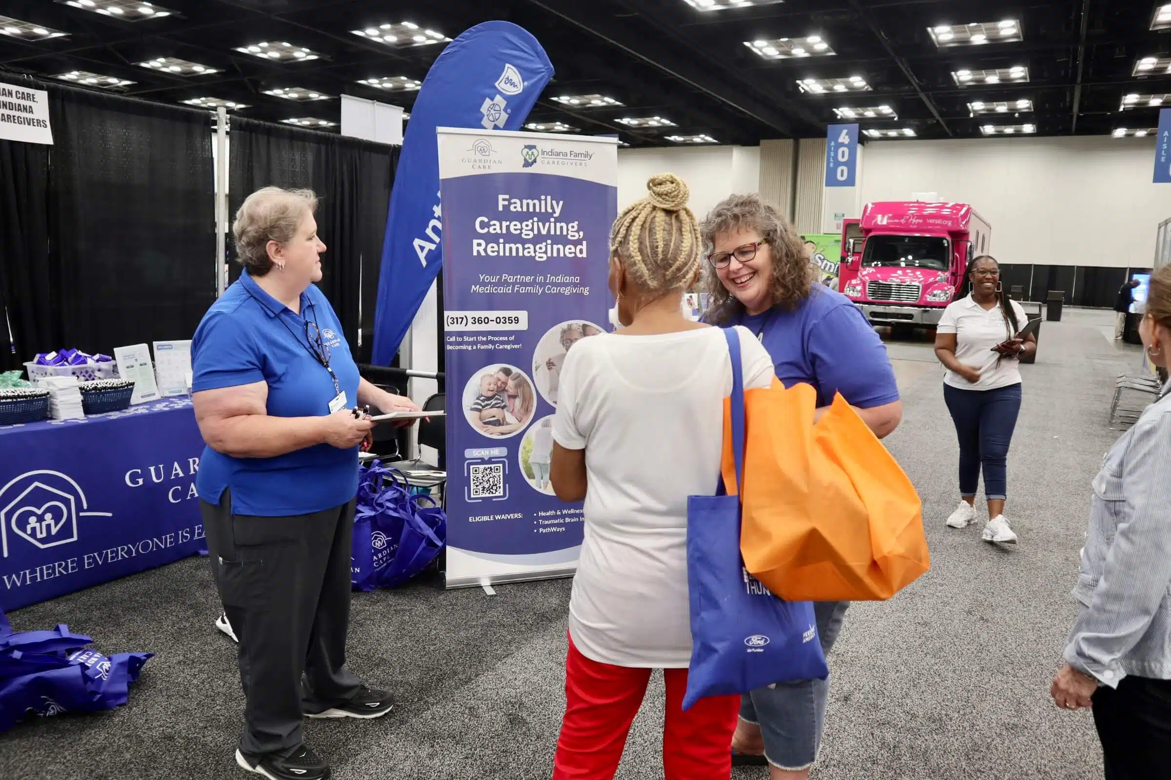 Guardian Care booth at the Indiana Health Fair 2025